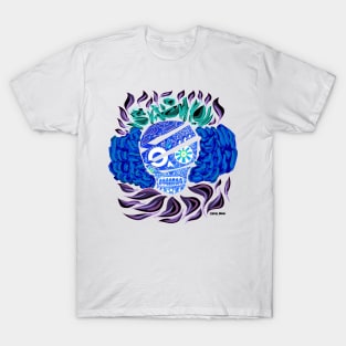 floral catrina ecopop art T-Shirt